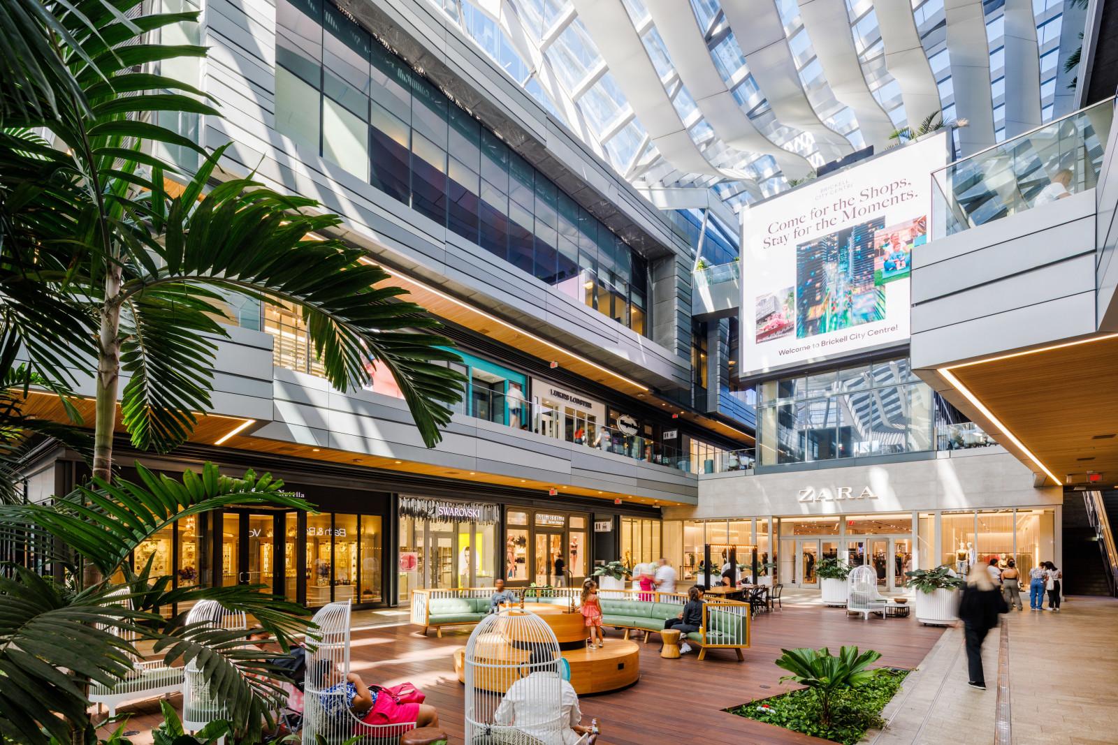 Brickell City Centre interior — restoration work inside an occupied mixed-use development