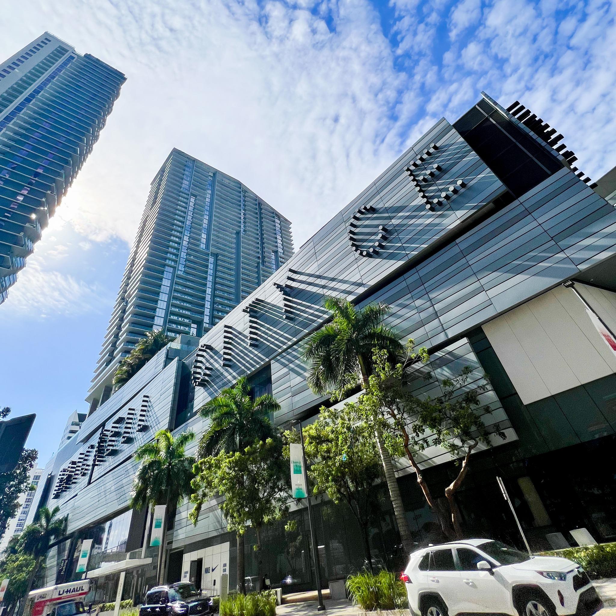 Brickell City Centre tower against the Miami skyline